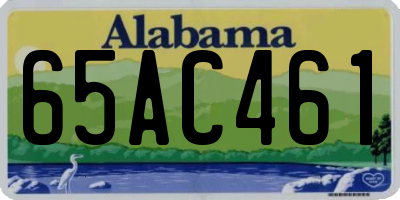 AL license plate 65AC461