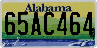 AL license plate 65AC464