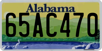 AL license plate 65AC470