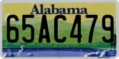 AL license plate 65AC479
