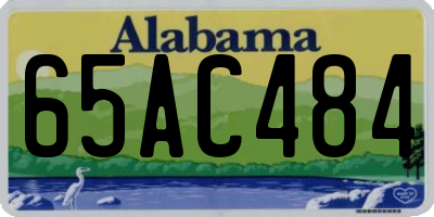 AL license plate 65AC484