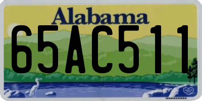 AL license plate 65AC511