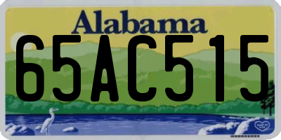 AL license plate 65AC515