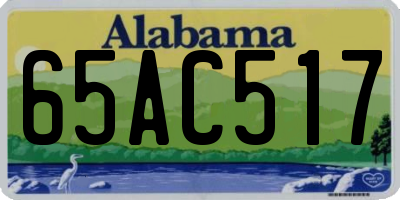 AL license plate 65AC517