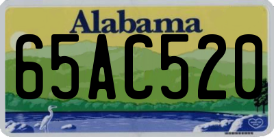 AL license plate 65AC520