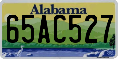 AL license plate 65AC527