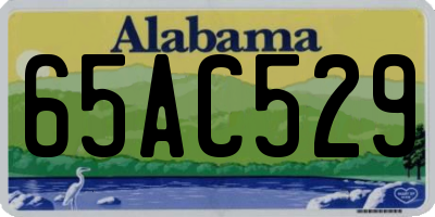 AL license plate 65AC529