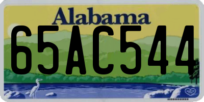 AL license plate 65AC544