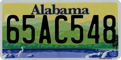 AL license plate 65AC548