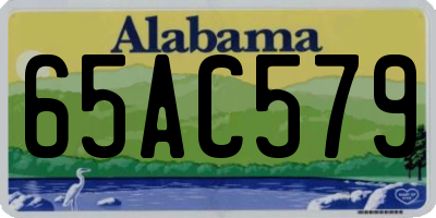 AL license plate 65AC579