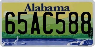 AL license plate 65AC588