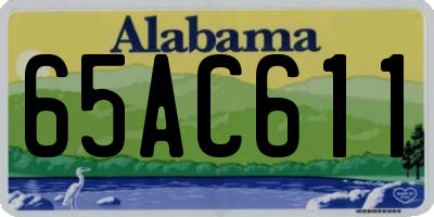 AL license plate 65AC611