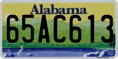 AL license plate 65AC613