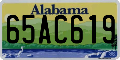 AL license plate 65AC619