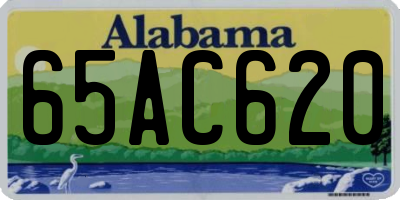 AL license plate 65AC620