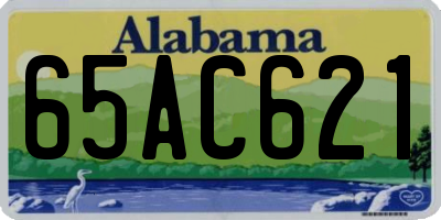 AL license plate 65AC621