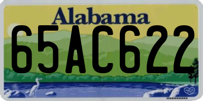 AL license plate 65AC622