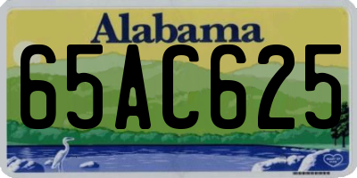 AL license plate 65AC625