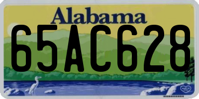 AL license plate 65AC628
