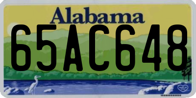 AL license plate 65AC648