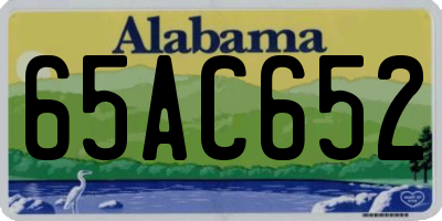 AL license plate 65AC652