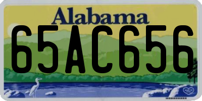 AL license plate 65AC656