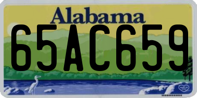 AL license plate 65AC659