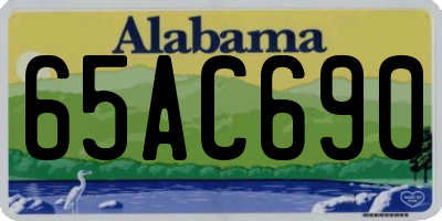 AL license plate 65AC690