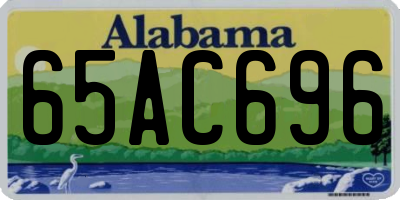 AL license plate 65AC696