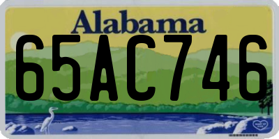 AL license plate 65AC746