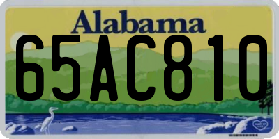 AL license plate 65AC810