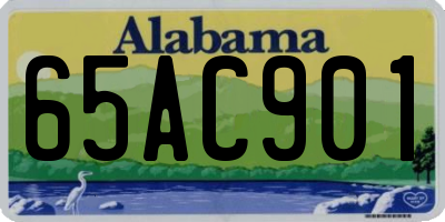 AL license plate 65AC901