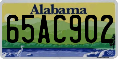 AL license plate 65AC902