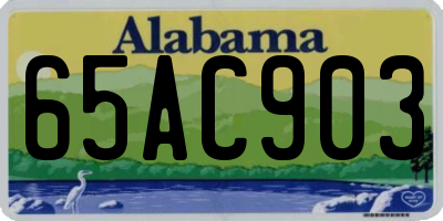 AL license plate 65AC903