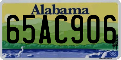 AL license plate 65AC906