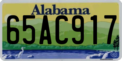 AL license plate 65AC917