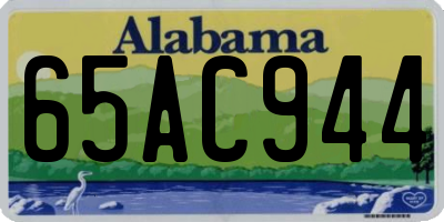 AL license plate 65AC944