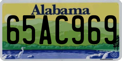 AL license plate 65AC969