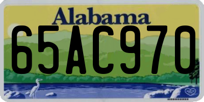 AL license plate 65AC970