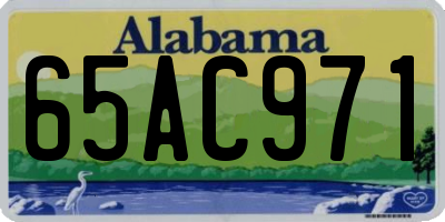 AL license plate 65AC971