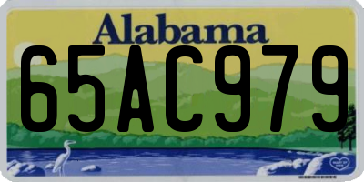 AL license plate 65AC979
