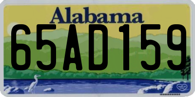 AL license plate 65AD159