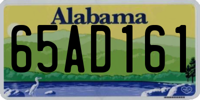 AL license plate 65AD161