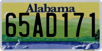 AL license plate 65AD171