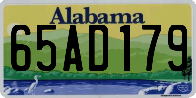 AL license plate 65AD179