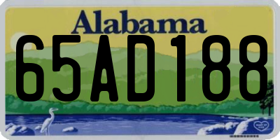 AL license plate 65AD188