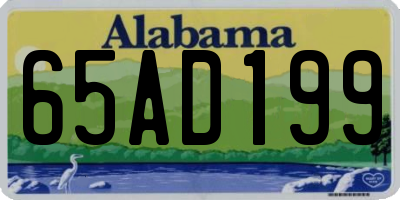 AL license plate 65AD199