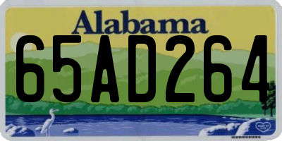 AL license plate 65AD264