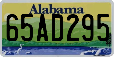 AL license plate 65AD295
