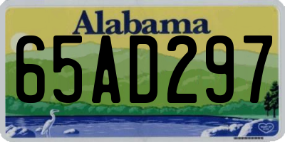 AL license plate 65AD297